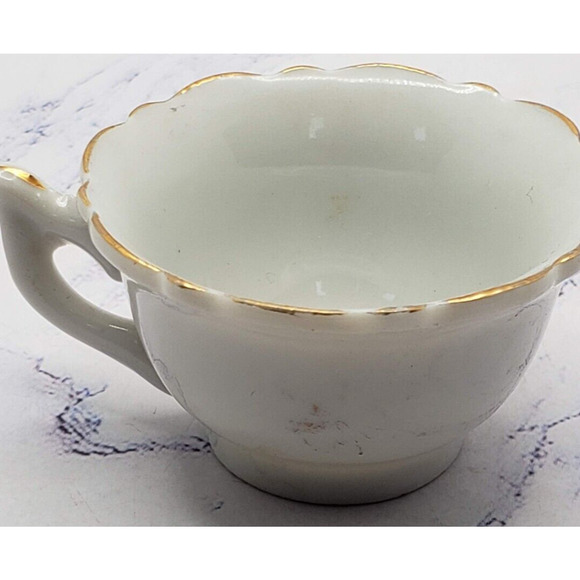 Vintage Miniature Purple Floral Tea Cup and Saucer Set Made in Japan - Picture 6 of 9